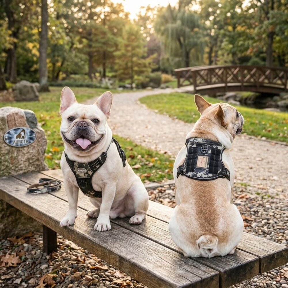 Auroth Dog Harness ? Tactical and Training Reflect Harness ? Black, Small